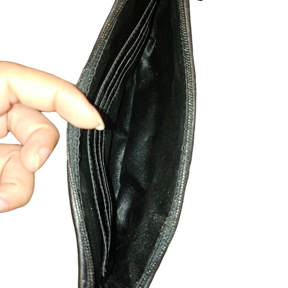 Coach Black Leather Wristlet - Picture 3 of 3